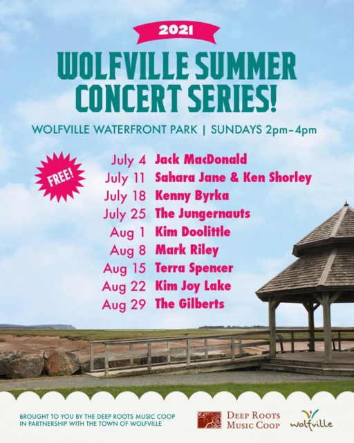 Wolfville Summer Concert Series poster