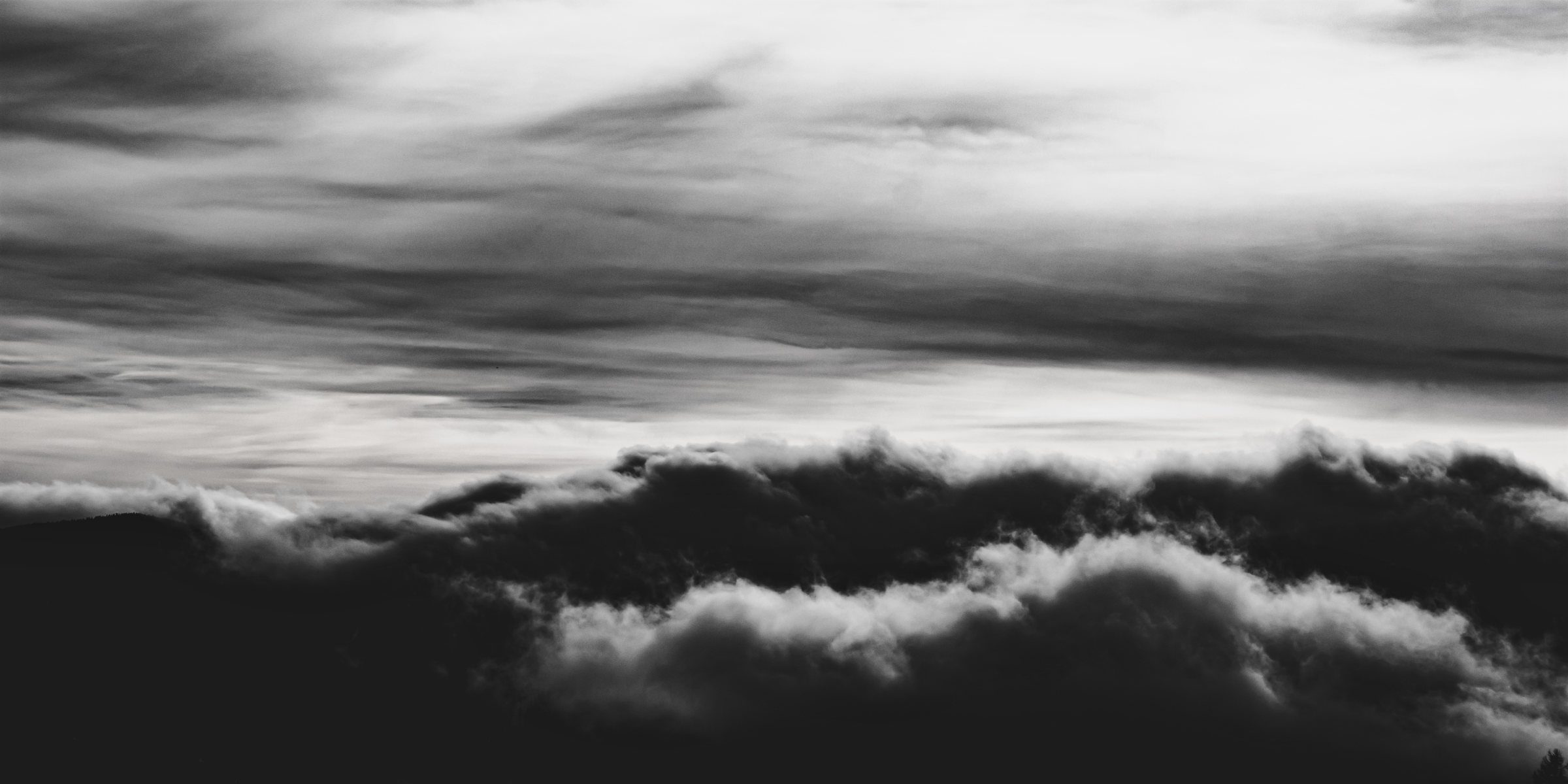 Black and white clouds