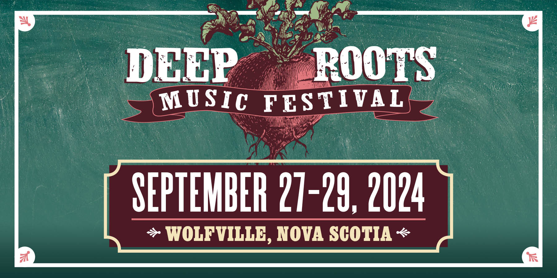 Deep Roots Music Festival 2024 Banner